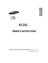 Samsung RL36EBSW User manual