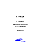 Samsung S3F80JB User manual