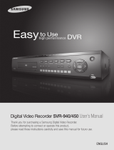 Samsung DVR SVR-940/450 User manual