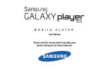 Samsung YP-G70CWY User manual