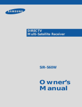 Samsung SIR-S60W Receiver Owner's manual