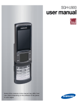 Samsung SGH-U900 User manual