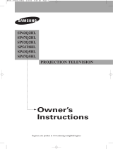 Samsung SP-54T8HL User manual