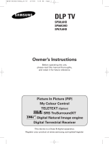 Samsung SP-67L6HD User manual