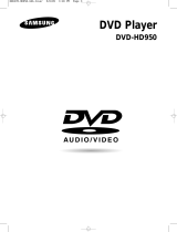 Samsung SPELER HD950 User manual