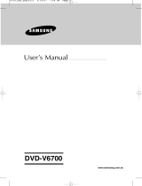 Samsung DVD-V6700 User manual