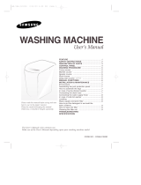 Samsung WA80K2S1 User manual