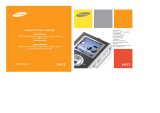 Samsung YP-T7 User manual