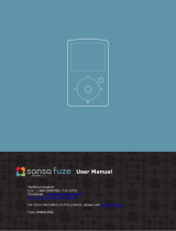 SanDisk Sansa Fuze User manual
