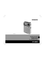 Sangean Electronics DT400W User manual