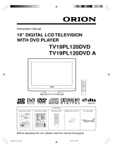 Orion TV19PL120DVD A User manual