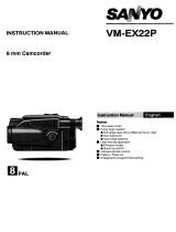 Sanyo VM-EX22P User manual
