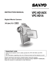 Sanyo VPC-HD1A User manual