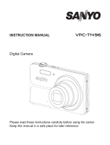 Sanyo Camcorder VPC-T1496 User manual