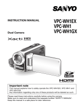 Sanyo Camcorder VPC-WH1GX User manual