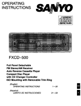Sanyo FXCD-500 User manual