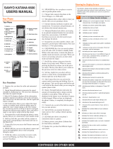 Sanyo Cell Phone 6600 User manual