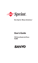 Sanyo RL2000 User manual