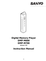 Sanyo DMP-M600 User manual