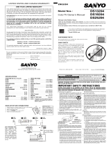 Sanyo DS13204 User manual