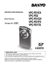 Sanyo VPC-PD1GX User manual