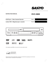 Sanyo DVC-2600 User manual