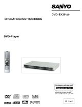 Sanyo DVD-Player DVD-SX25 User manual