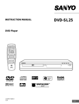 Sanyo DVD-SL25 User manual
