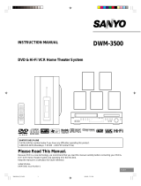 Sanyo DWM-3500 User manual