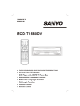 Sanyo ECD-T1580DV User manual