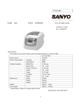 Sanyo ECJ-HC100S User manual