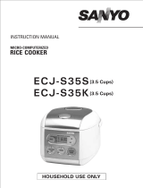 Sanyo ECJ-S35S User manual