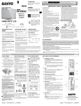 Sanyo DP39E63 User manual