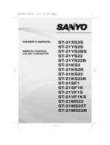 Sanyo ST-21MS22T User manual