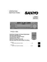 Sanyo FXCD-1350 User manual