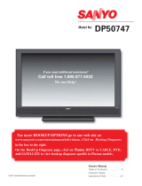 Sanyo DP50747 User manual