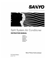 Sanyo RS3622 User manual