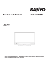 Sanyo LCD-19XR9DA User manual