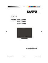 Sanyo LCD-37CA9S User manual