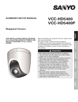Sanyo VCC-HD5400 User manual