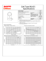 Sanyo ML421 Lithium User manual