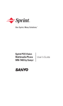 Sanyo MM-7400 - Cell Phone - Sprint Nextel User manual