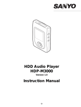 Sanyo MP3 User manual