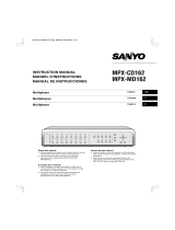 Sanyo MPX-CD162 User manual