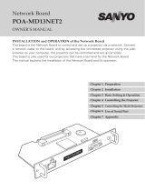 Sanyo PDG-DHT100L - DLP Projector - HD 1080p User manual