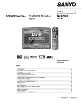 Sanyo NV-E7000 - Portable GPS And Mobile DVD Entertainment System User manual