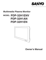 Sanyo PDP-32H1EN User manual