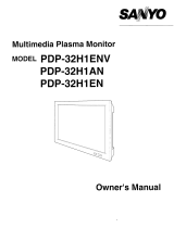 Sanyo PDP-32H1ENV User manual