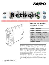 Sanyo PJ-Net Organizer Plus POA-PN02 User manual