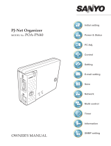 Sanyo PJ-Net Organizer Plus POA-PN40 User manual